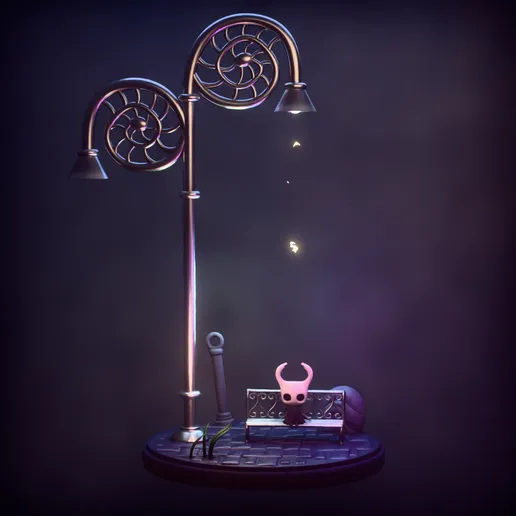 Diorama Hollow Knight + Banco
